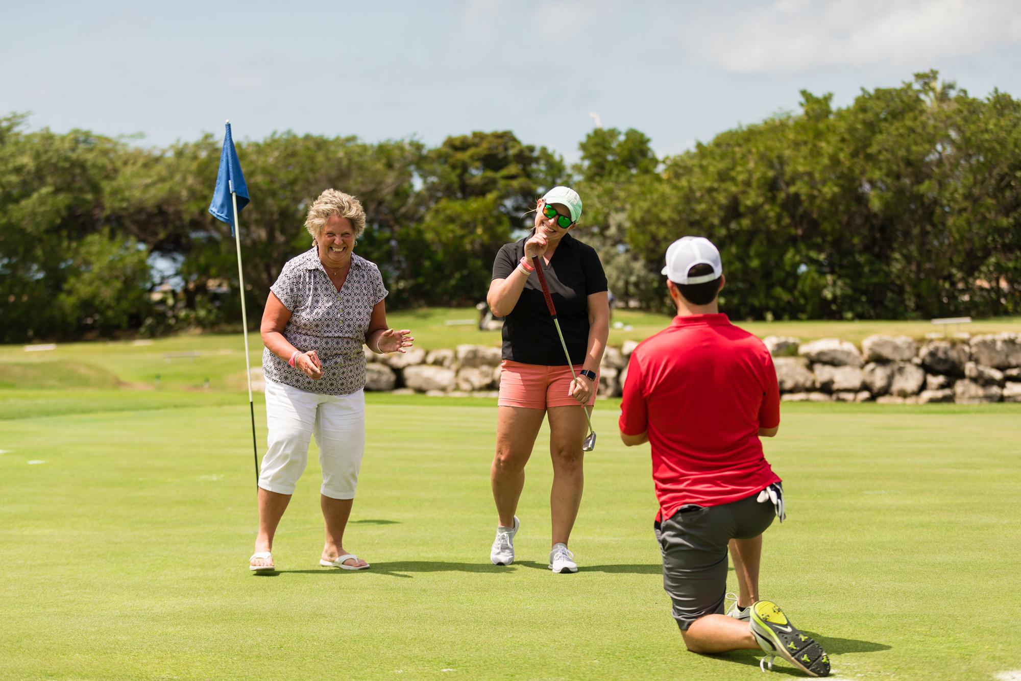 Our engagement in Aruba on the 9th hole of the Divi!