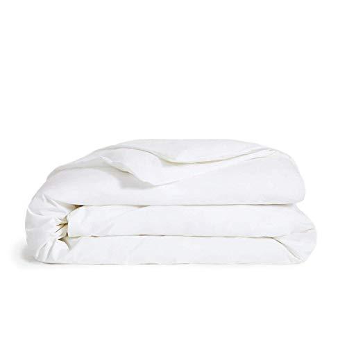 Brooklinen Luxe Duvet Cover – Duvet Cover with Extra-Long Corner Ties and Button Closure – 480 Thread Count Cotton Sateen – 100 Percent Long-Staple Cotton – Oeko-TEX Certified – White – Twin/Twin XL