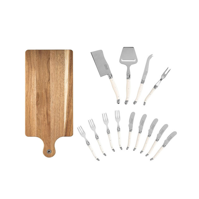 French Home Laguiole 14 Piece Charcuterie with Wood Serving Board