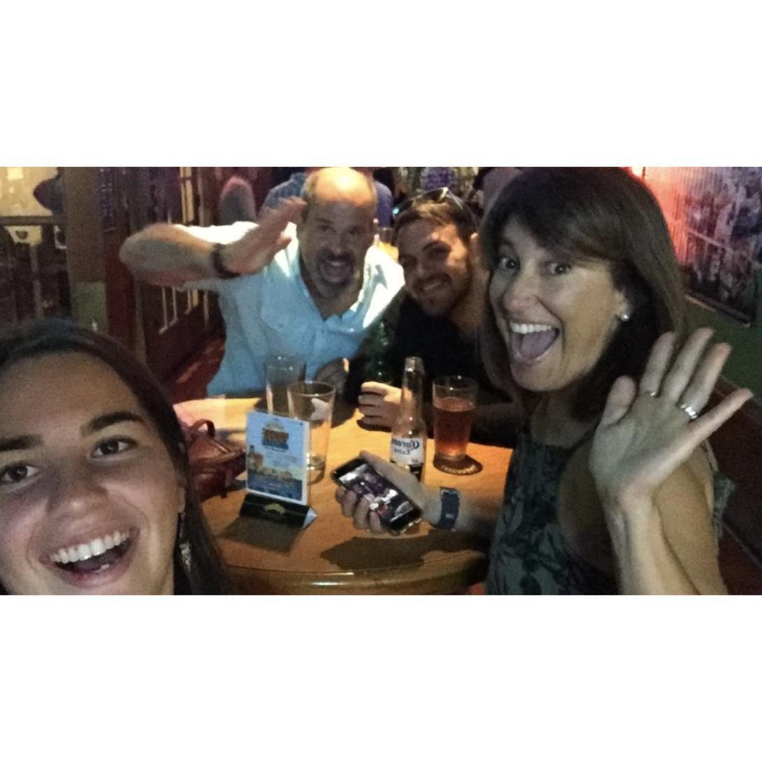 Hanging out at Murphy's in Long Beach with Claire's parents