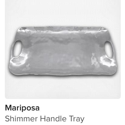 Mariposa - shimmer handle tray