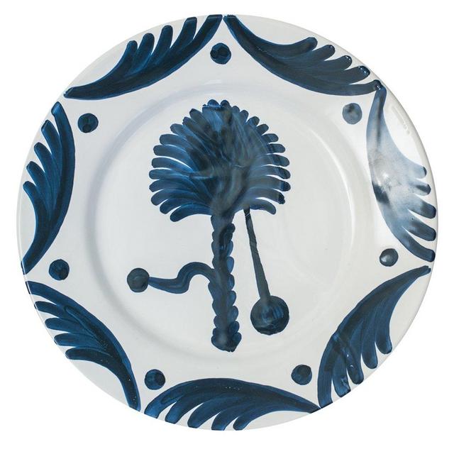 Blue Palm Plates