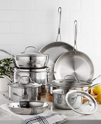 Calphalon Tri-Ply Stainless Steel 13-Pc. Cookware Set