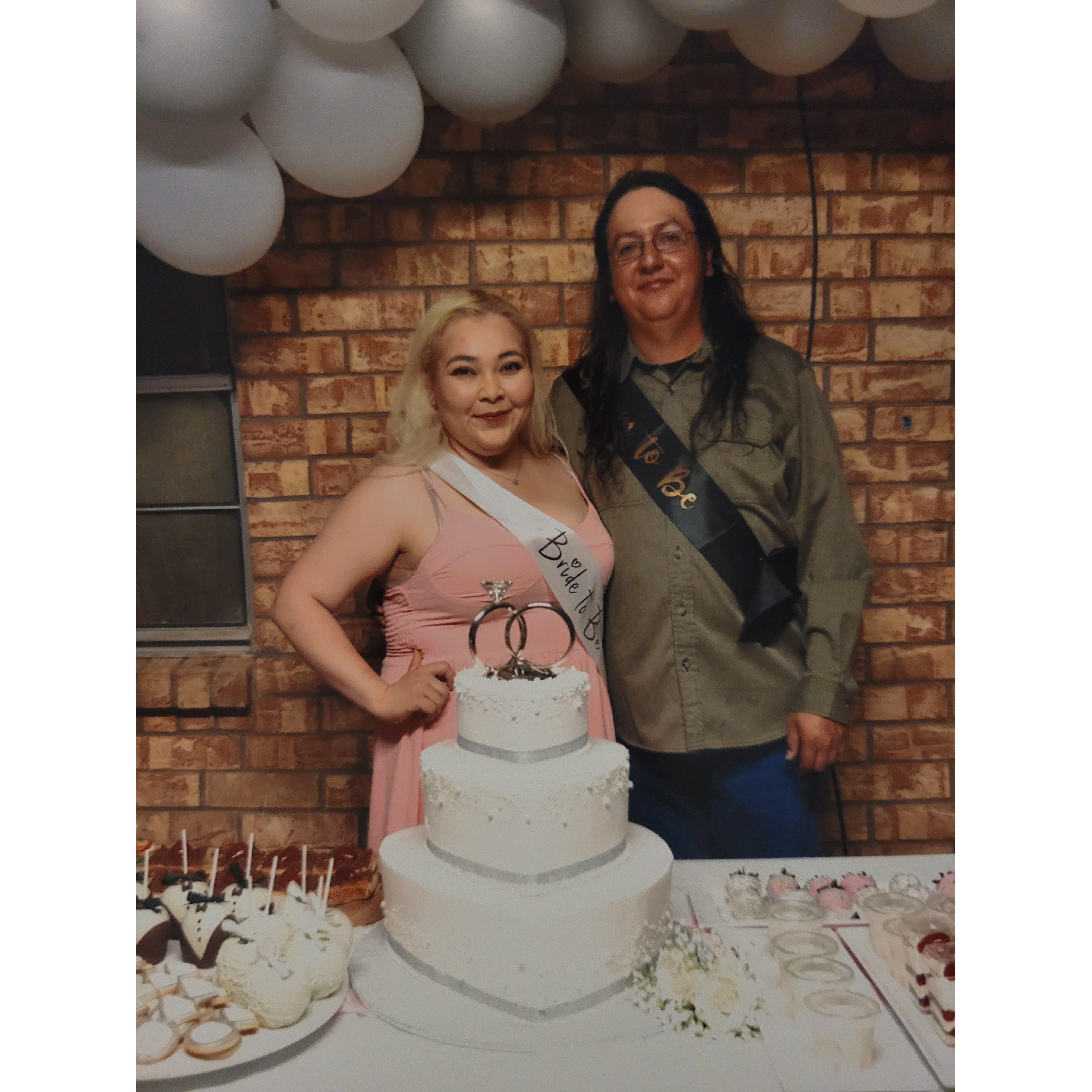 This was from our wedding shower hosted at my Mom's house.