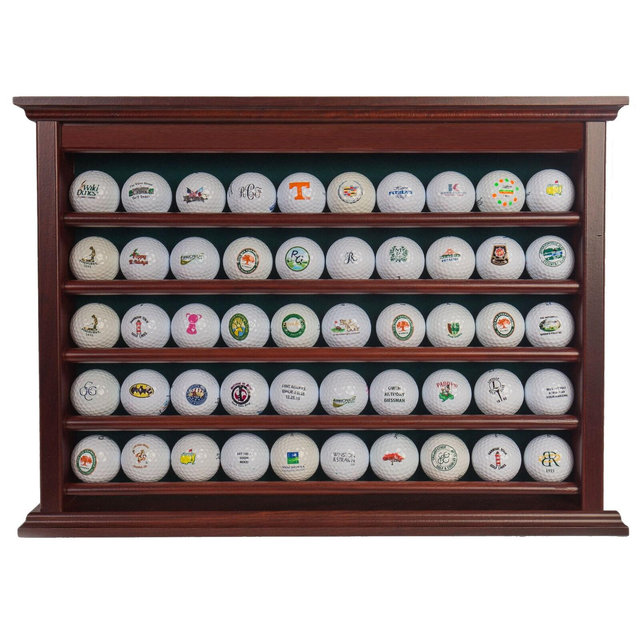Golf Ball Display Case~Holds 50 Golf Balls~Handcrafted Solid Wood~Three Color Options