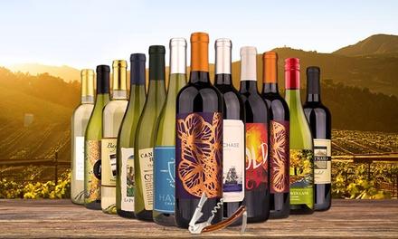 $59 for a 12-Bottle Sampler of Award-Winning California Wines from A Taste of California ($205.87 Value)