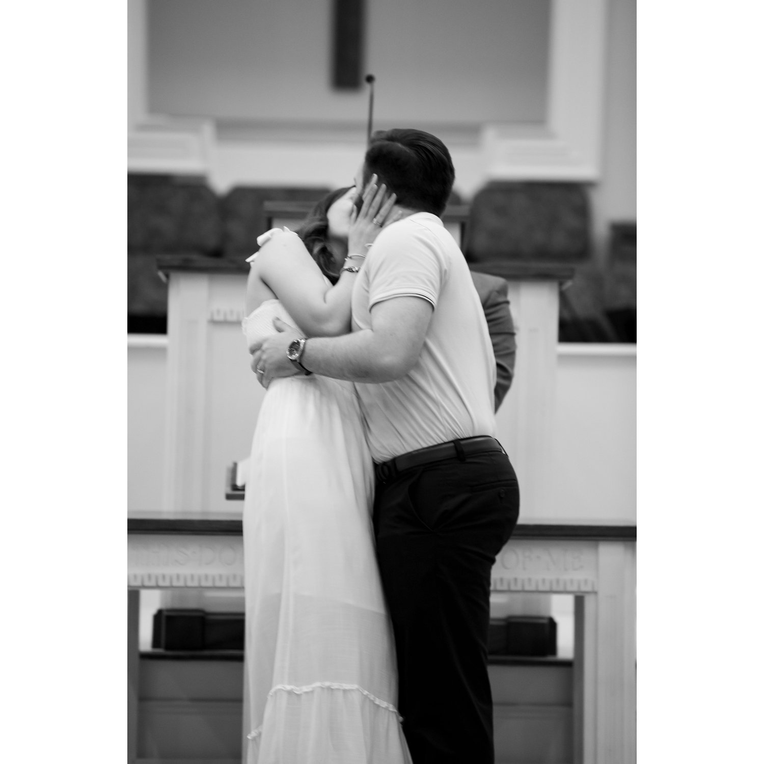Our first kiss as Mr and Mrs. Gill!