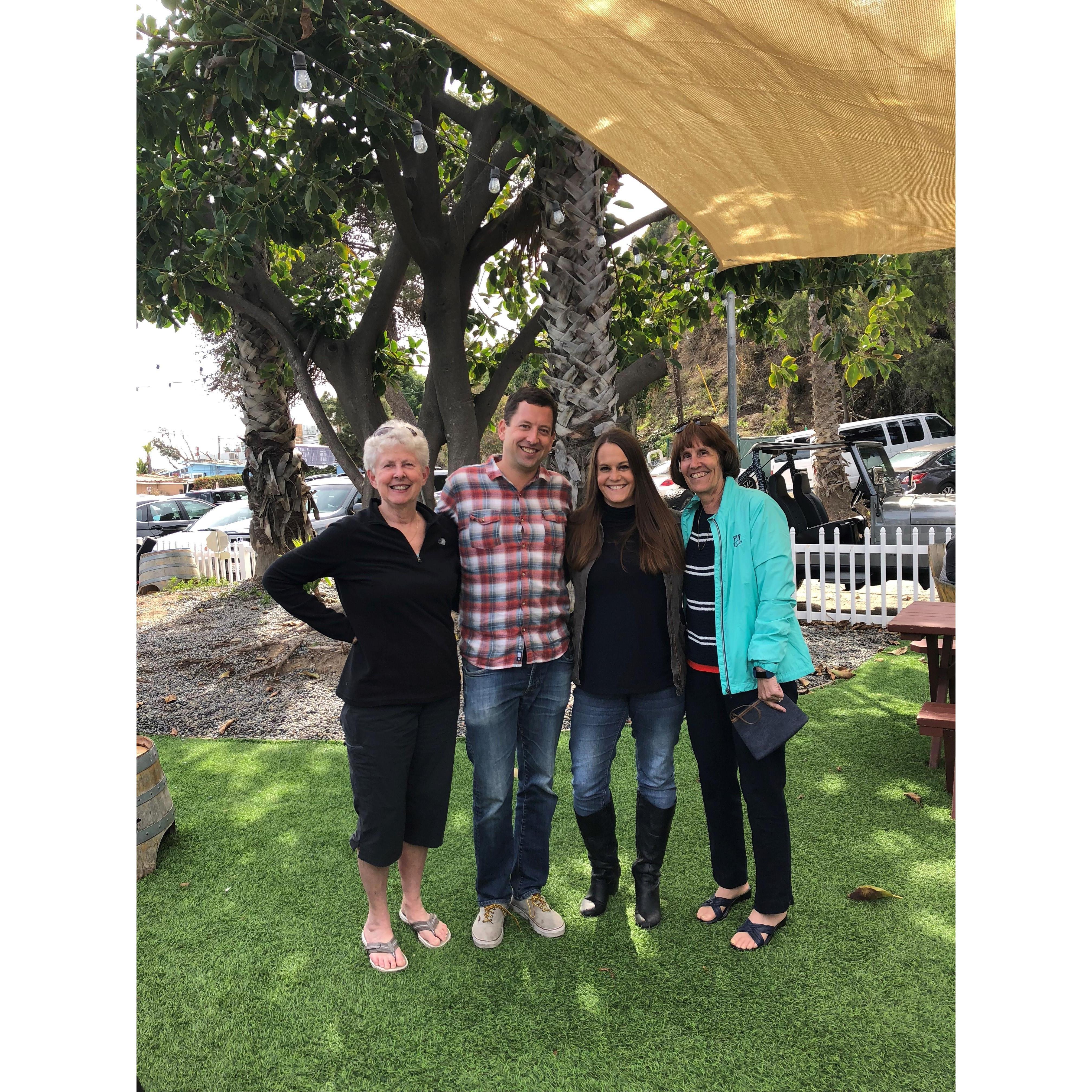 Taking our moms to Rosenthal Winery in Malibu