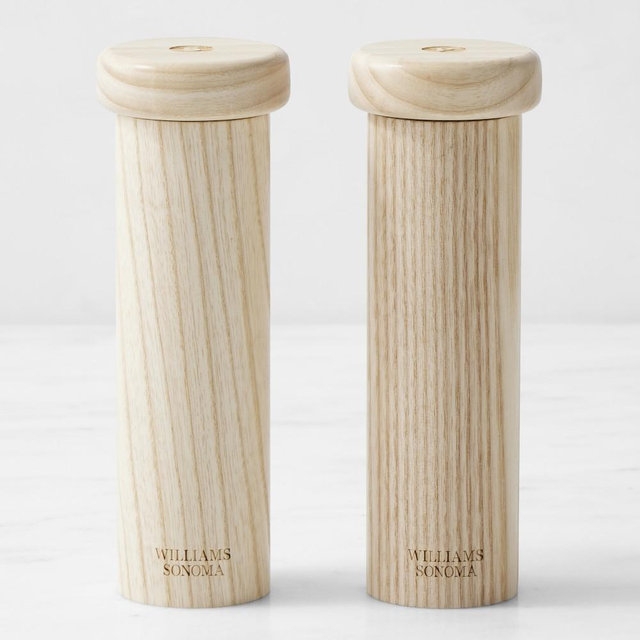 Williams Sonoma Salt and Pepper Mills, Light Ashwood