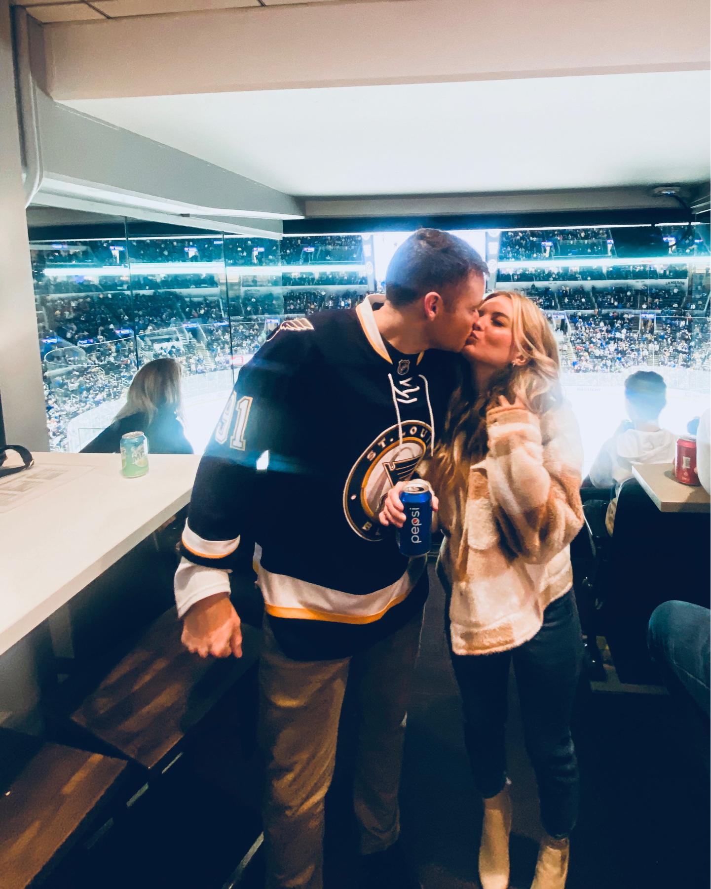 First Blues’s Hockey Game together