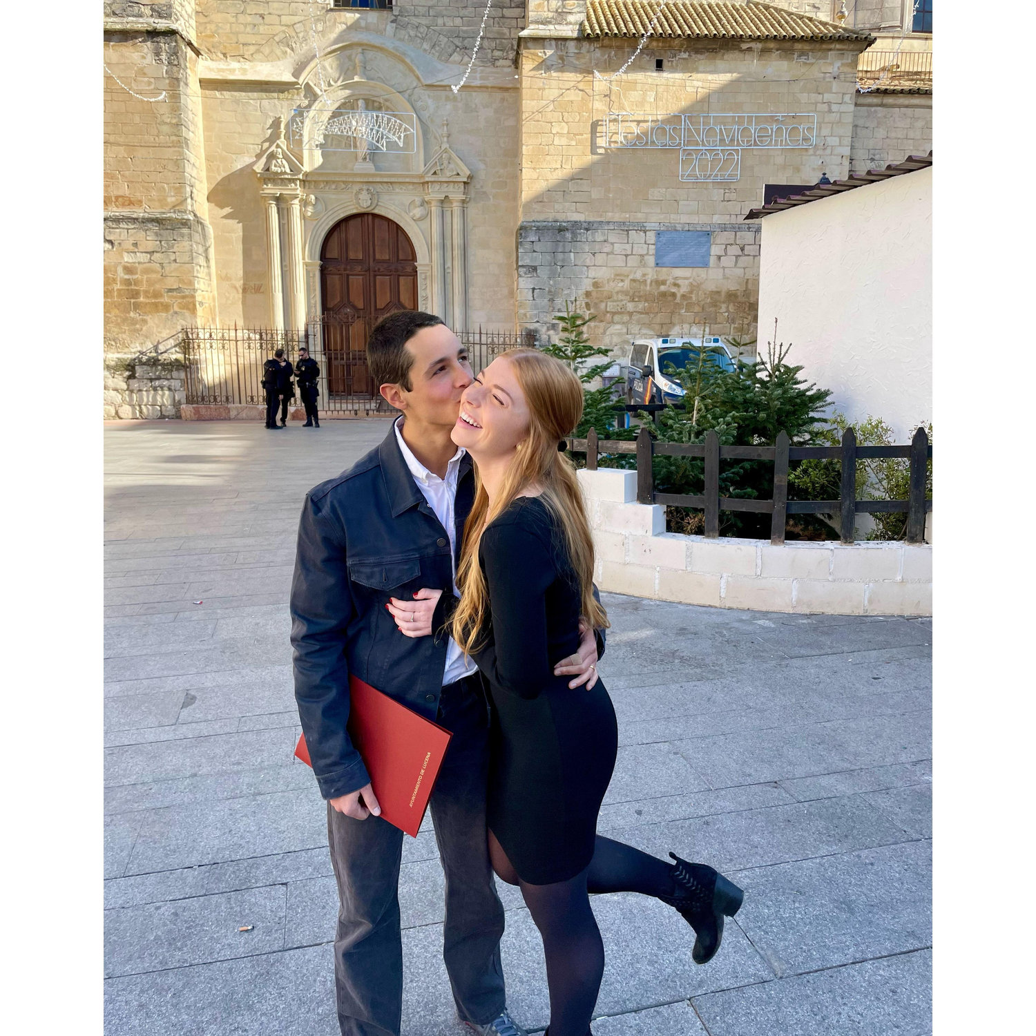 The day we did pareja de hecho (similar to a civil union). This happened to be the same date as our first date 2 years prior. December 28, 2022.