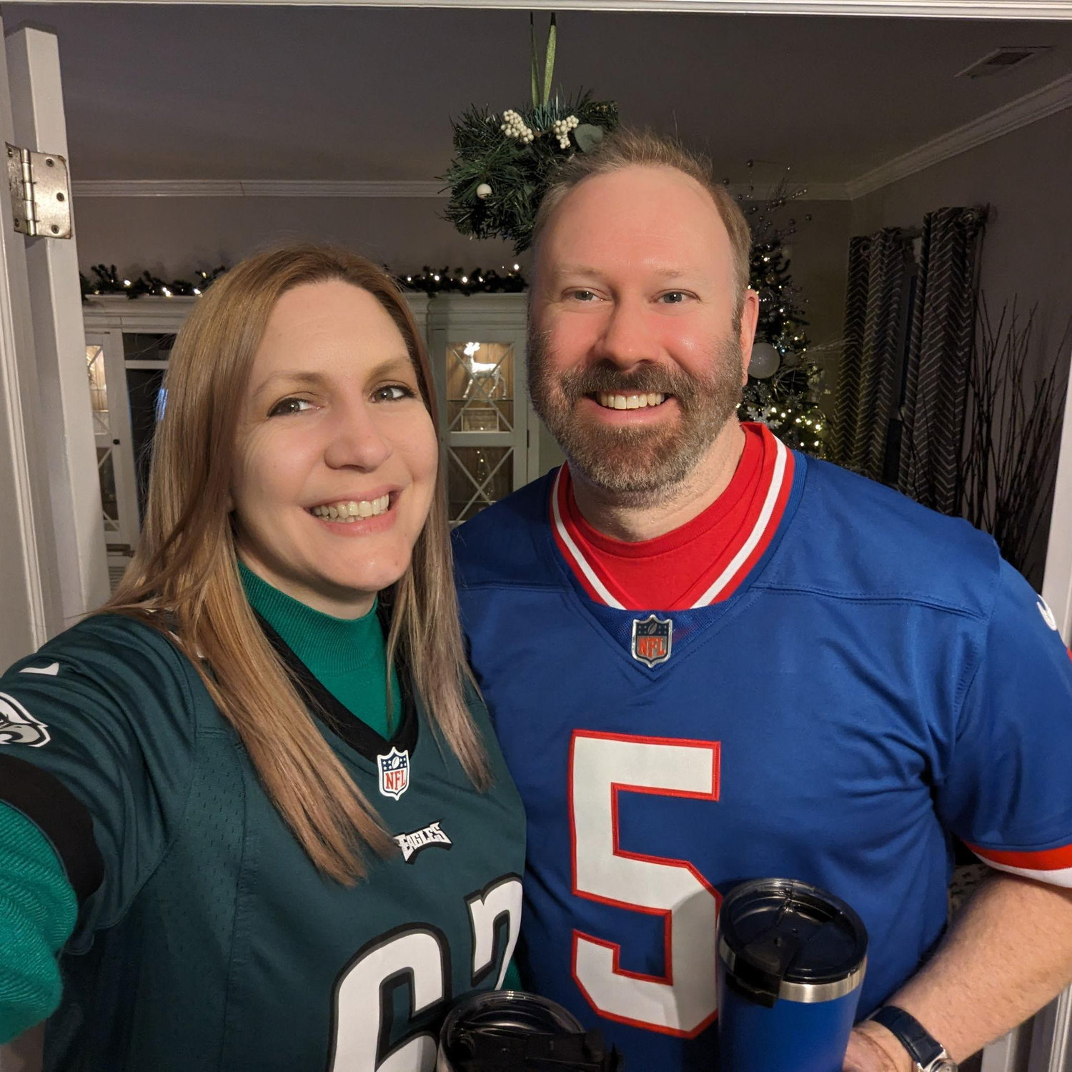 A house divided on football days only.