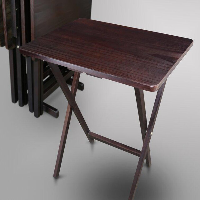 Mischa TV Tray Table with Stand (Set of 4)