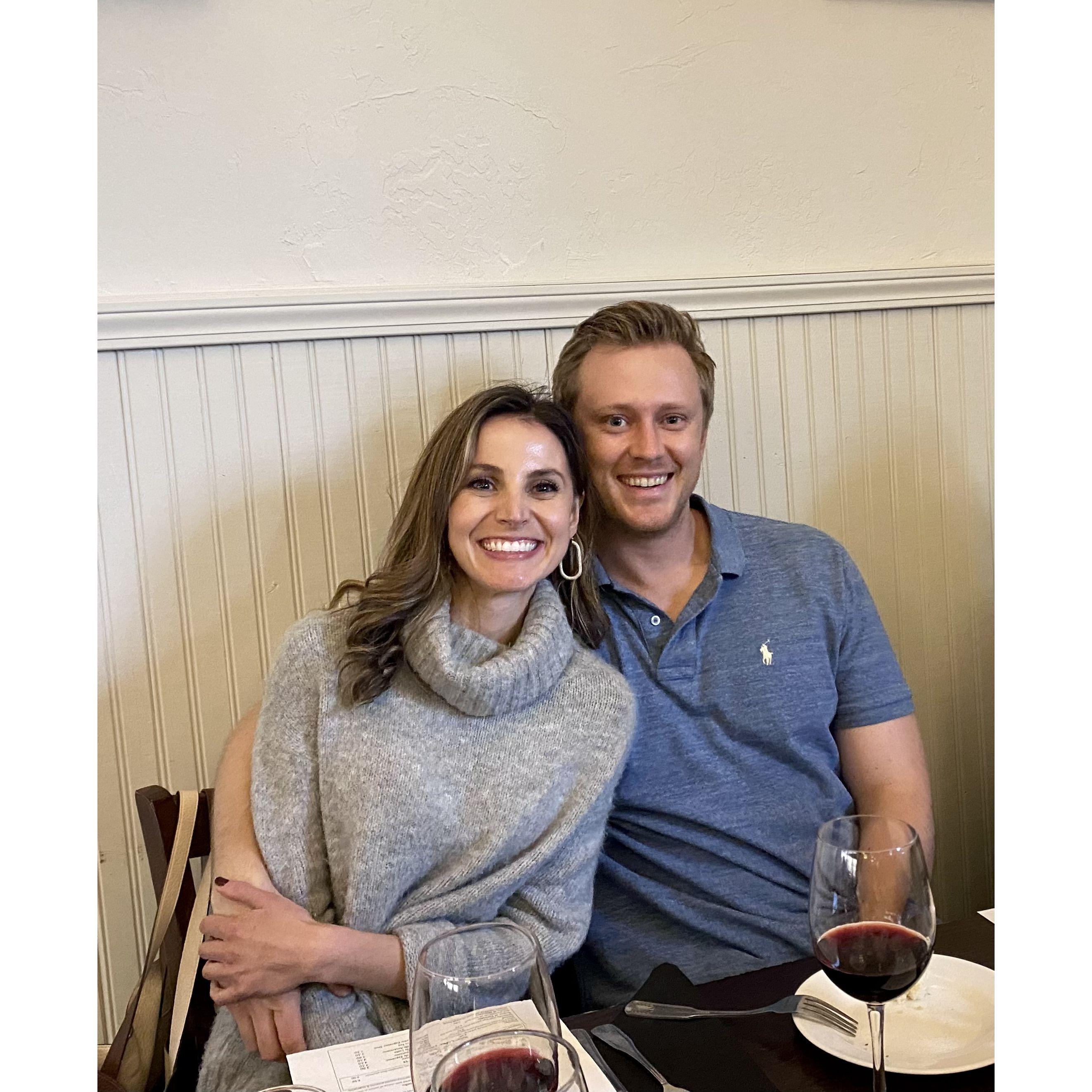 Dinner in Santa Cruz (Tom's first time meeting the Giannotti's side of Carina's Mom's family)