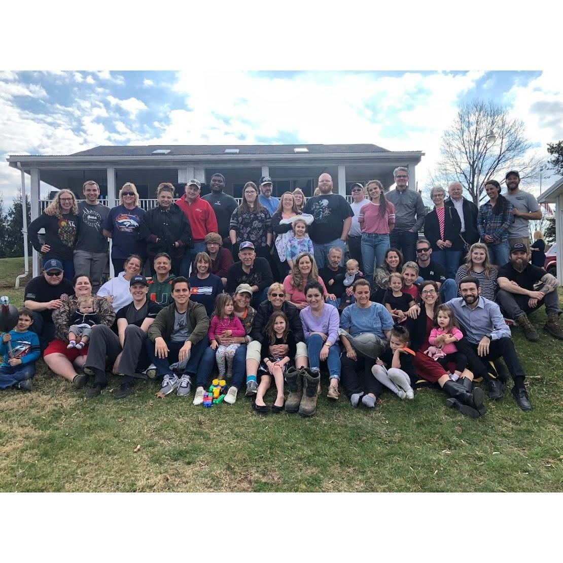 Micaela's side of the family. This was taken at my Grandfather's celebration of life in April 2019.
