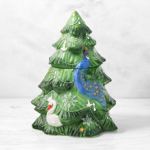 'Twas the Night Before Christmas Tree Cookie Jar Color