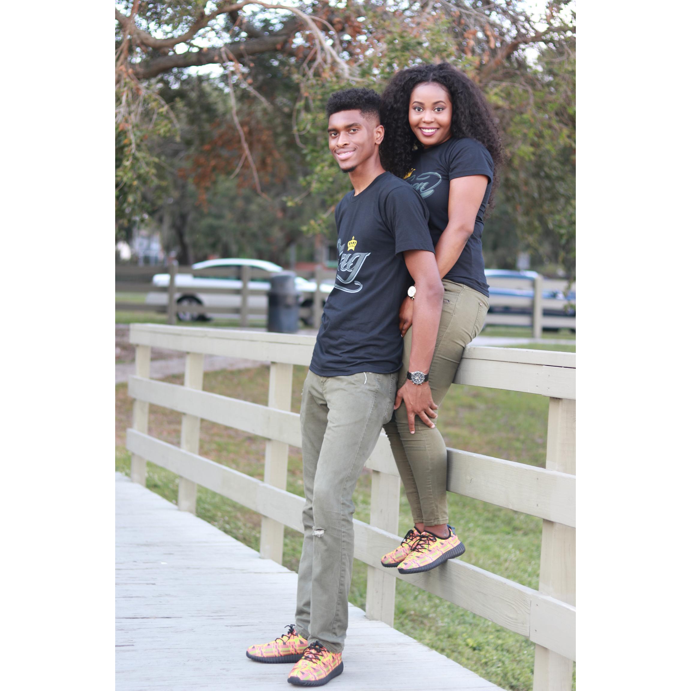 Our first matching photo shoot. This was taken by our guy Quy back in September of 2017!