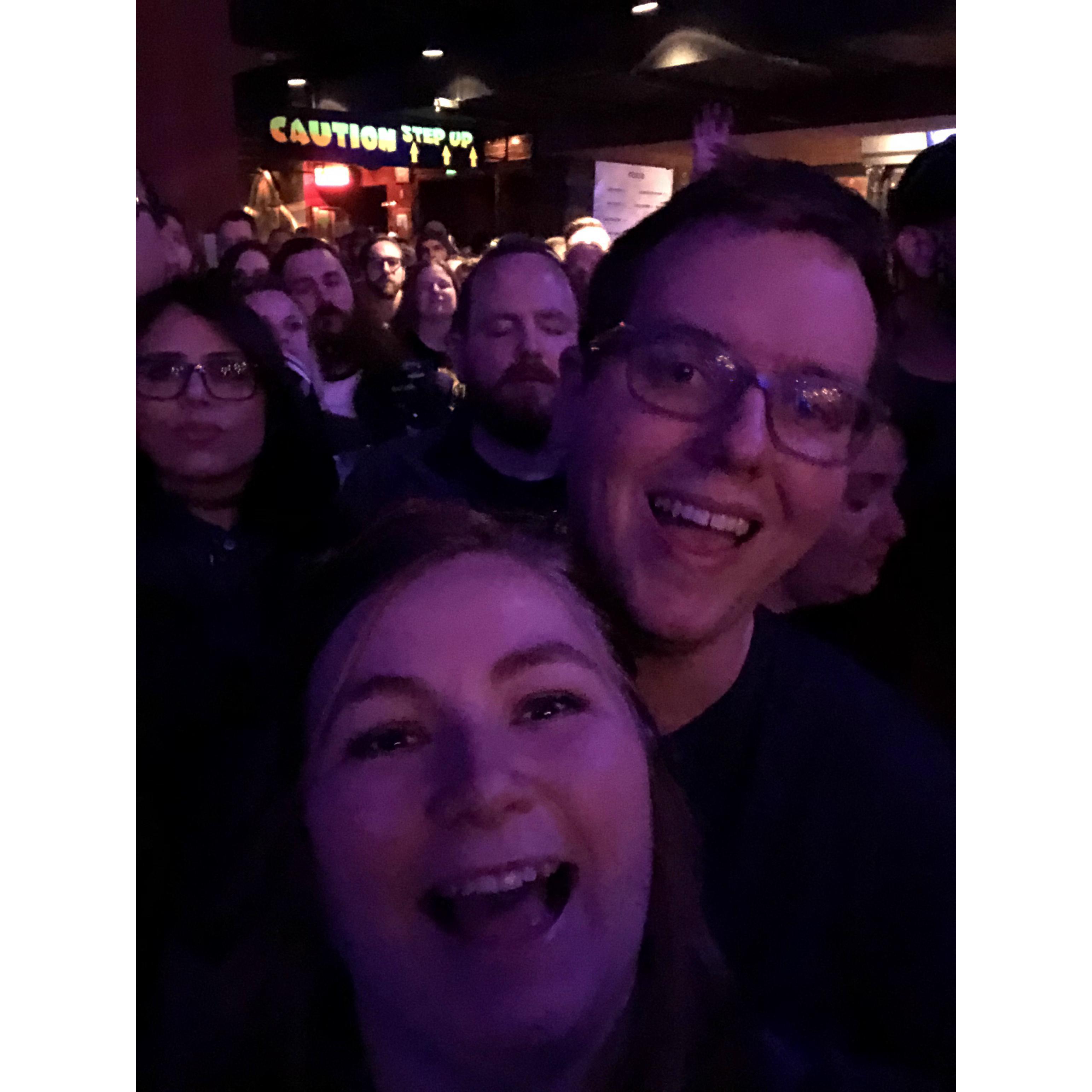 Somehow, we kept on getting closer and closer to the stage, but also closer to the mosh pit. The concert was great, but I still don't understand why people want to throw themselves into each other.