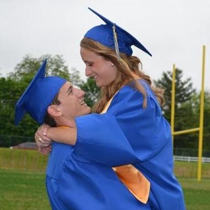 Our high school graduation day!