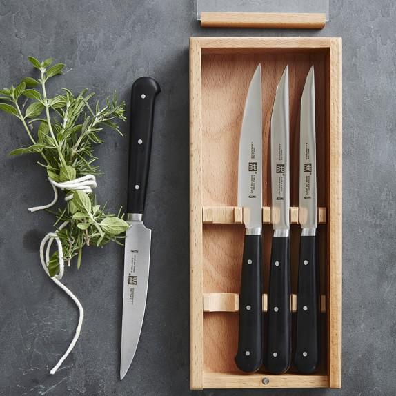 Zwilling Porterhouse Steak Knives in Wood Box, Set of 4
