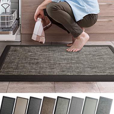 iCustomRug Ergonomic Anti Fatigue Kitchen Mat with Durable textalene Surface, for Comfort While Standing in Kitchen, Bathroom, Workstation Memory Foam Mat 39"×20"×0.75" (L×W×H) in Copper