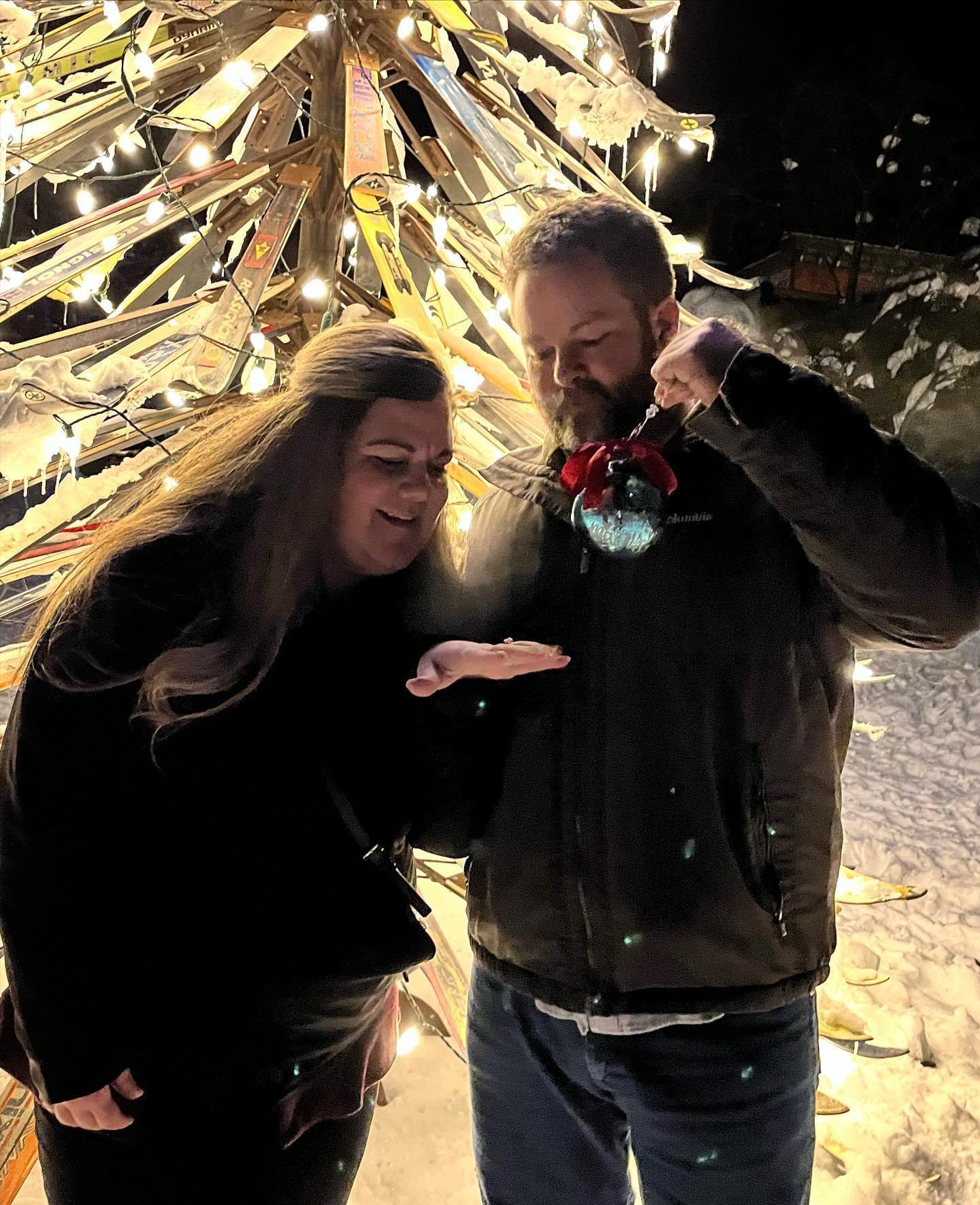 Just after I said YES!!! I think this is the first of a million times If I asked Gleen did you see my ring today?