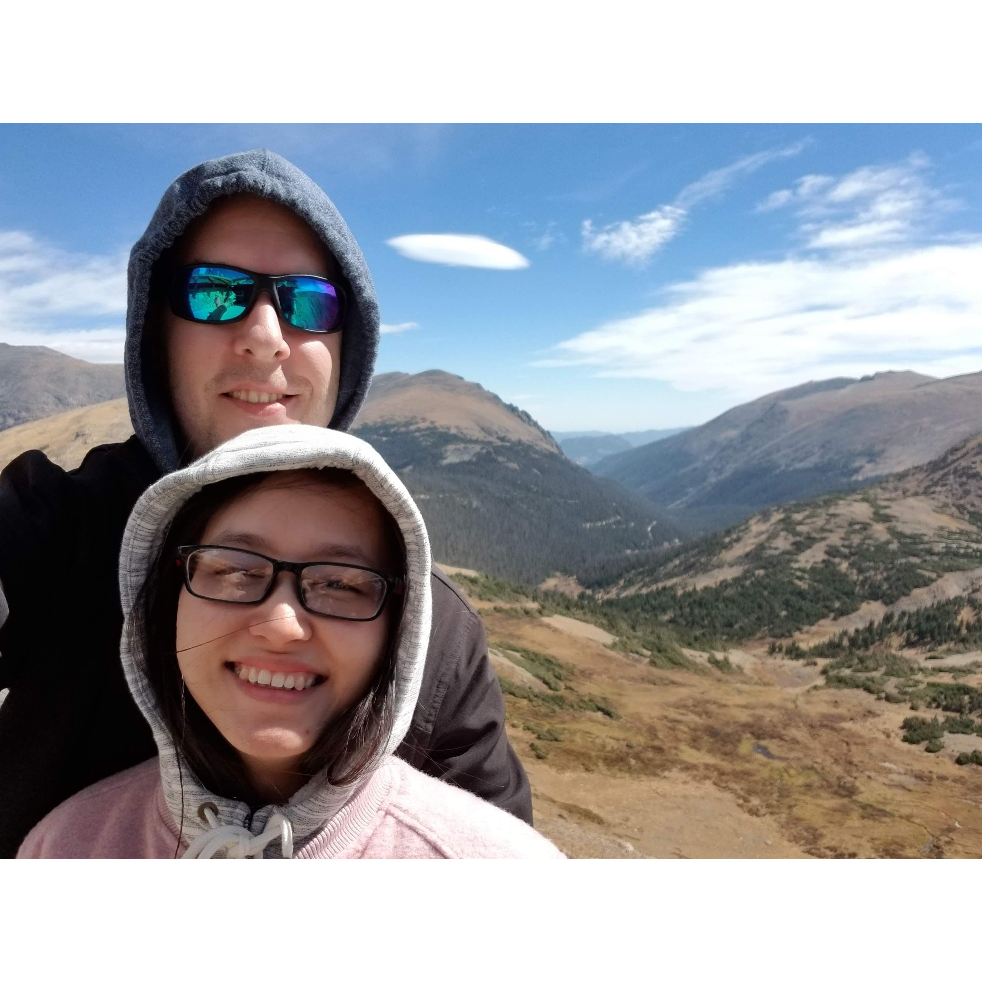 We traveled to the top of the Rockies together.