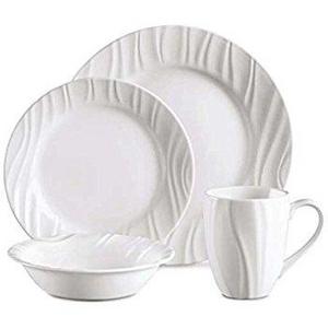 CORELLE Boutique Swept Embossed 16-pc Dinnerware Set