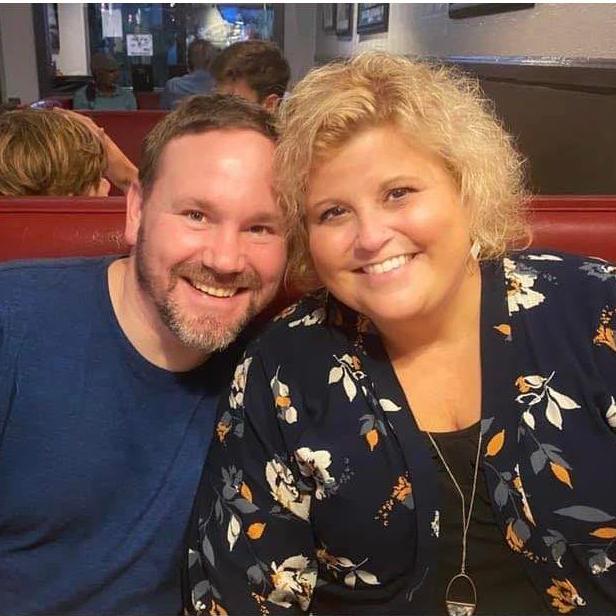 Our very first official photo as a couple! Taken by our good friend Traci.