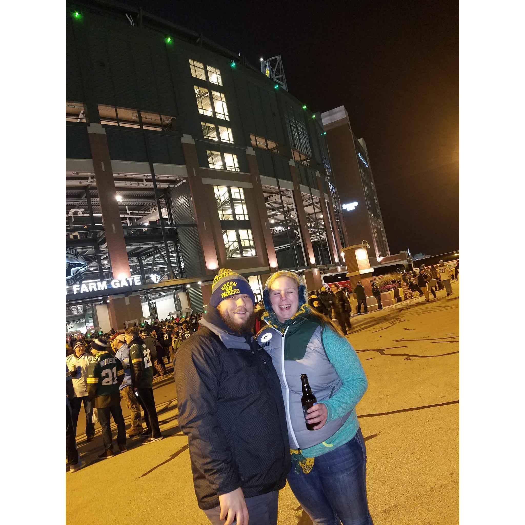 One of the happiest places on earth...GO PACK GO!
