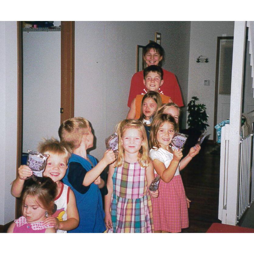 Caroline & her cousins eating Dilly Bars! A classic Lake treat
