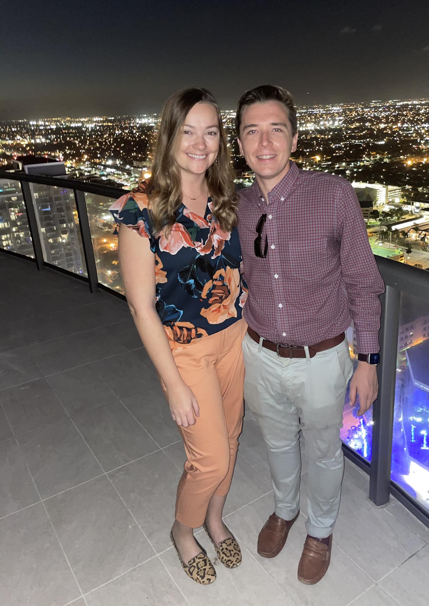 Malcolm’s work event at the tallest building in Ft. Lauderdale