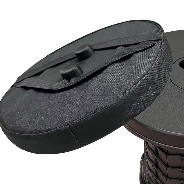 Thick Seat Cushion for Telescopic Stools (Exclude Stool), Chair Pads with Soft Foam and Two Pegs Fit in Round Collapsible Folding Stools (Cushion Only)