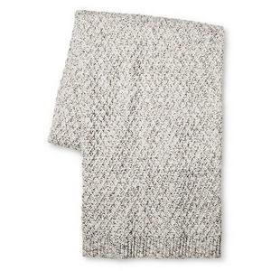 Throw Blanket Marled Sweater Knit Gray/Cream - Threshold™
