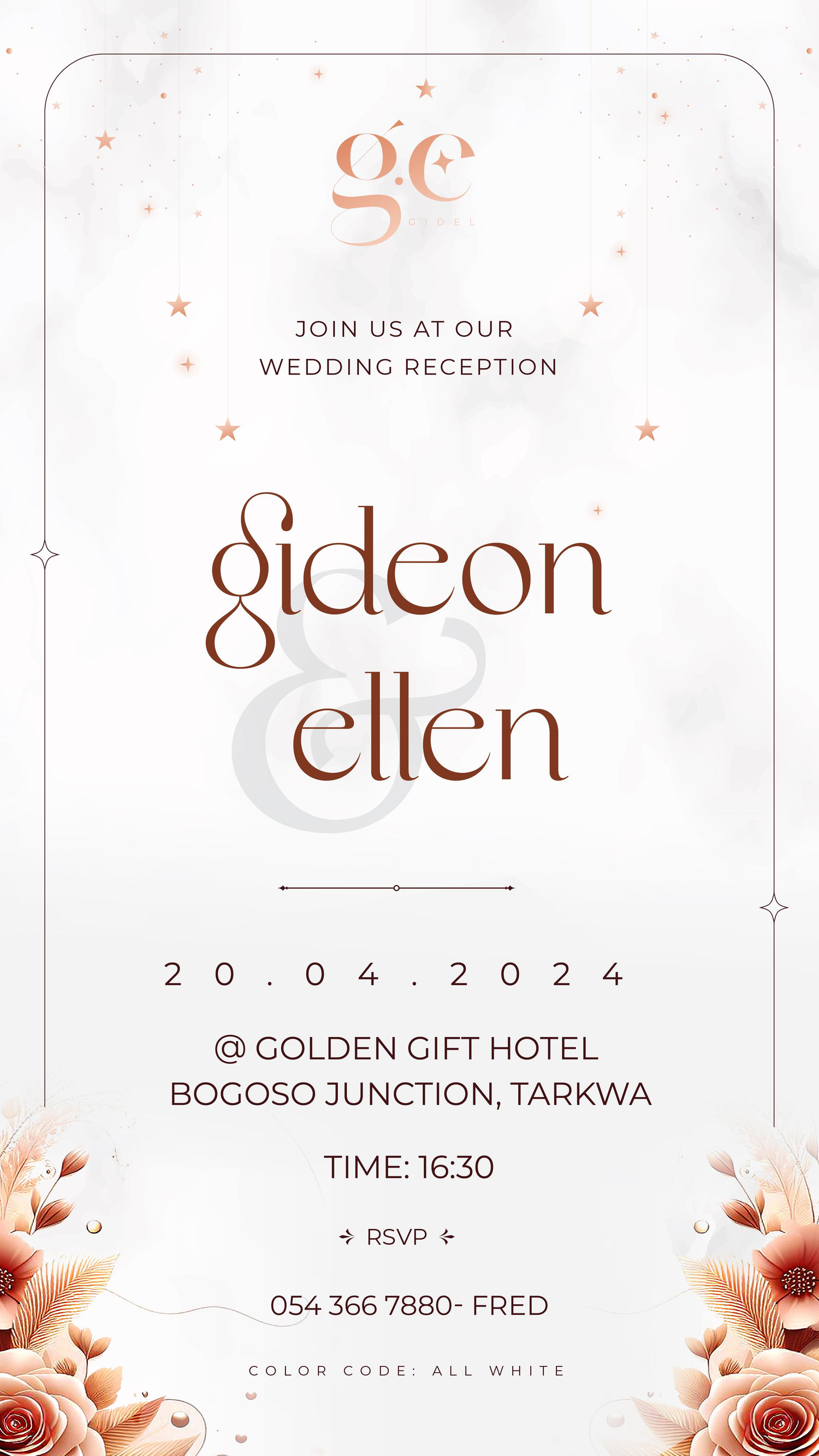The Wedding Website of GIDEON KINNAH and ELLEN MENSAH