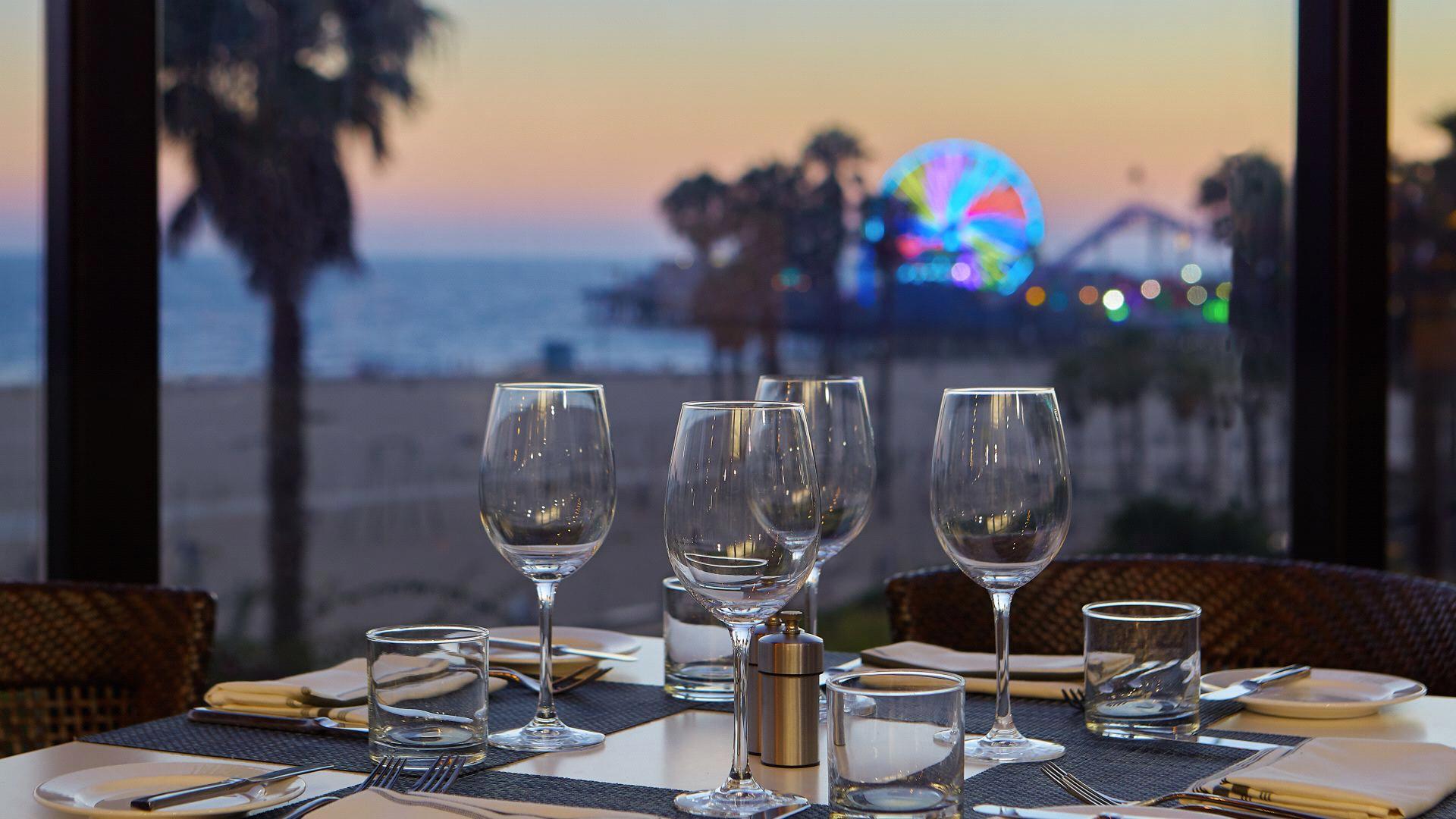 Loews Santa Monica Beach Hotel view of the pier