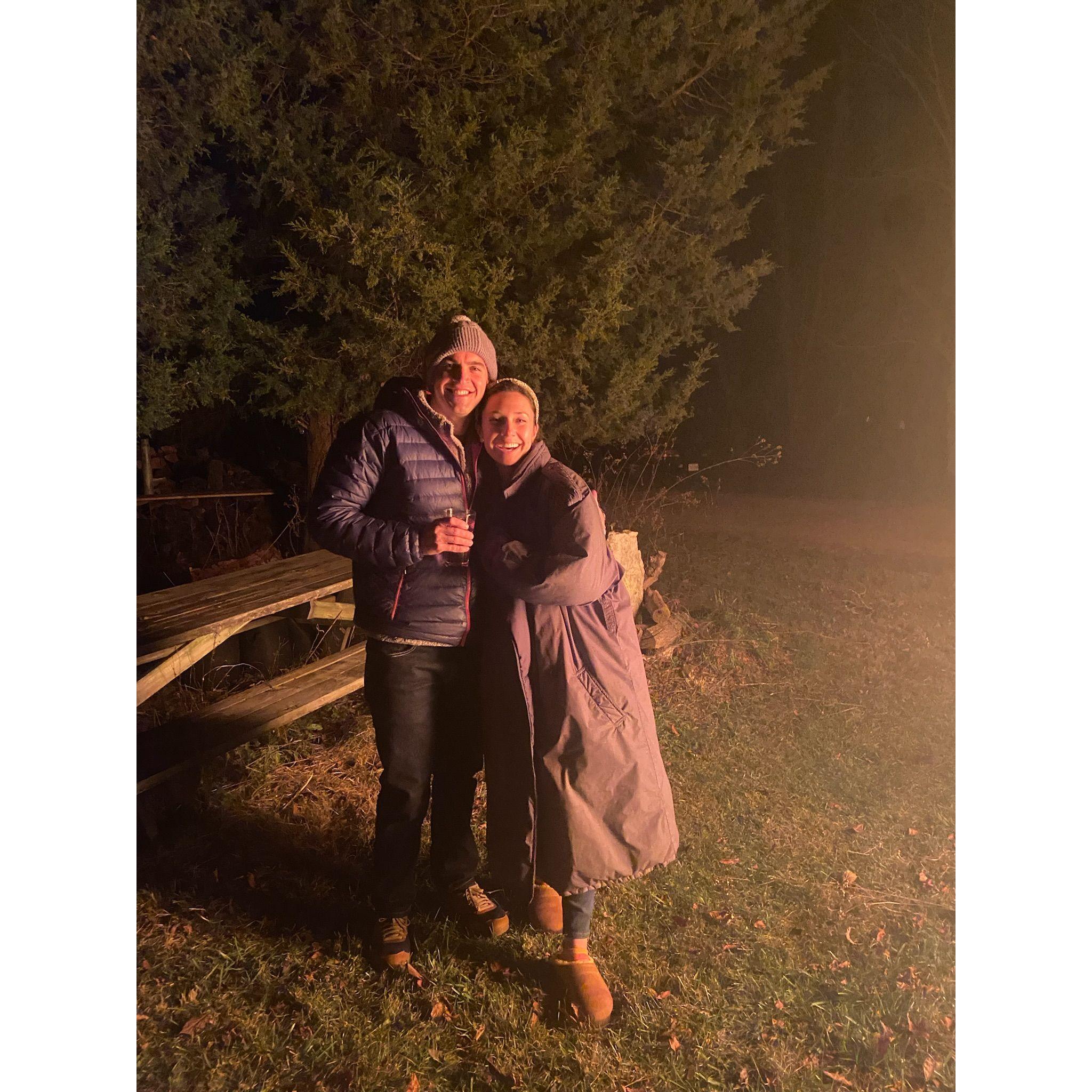 Wedding bonfire