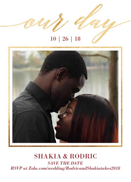 Note to Calendar: SAVE OUR DAY