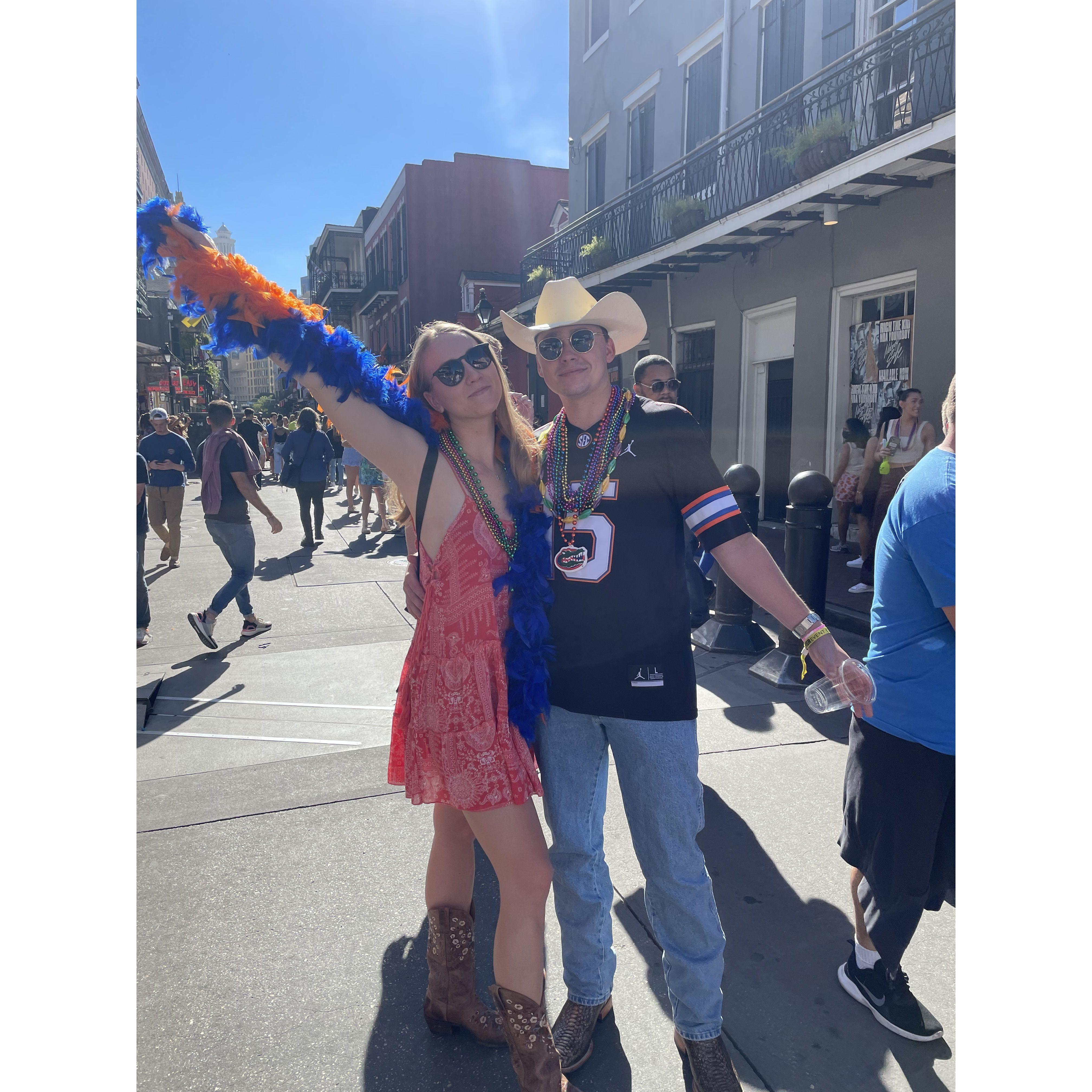 We took a tour on Bourbon Street in New Orleans, LA