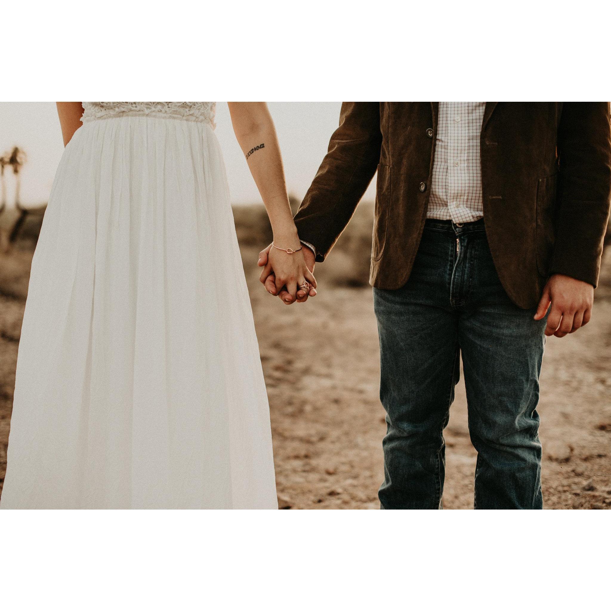 Hand in hand, for the rest of our lives.