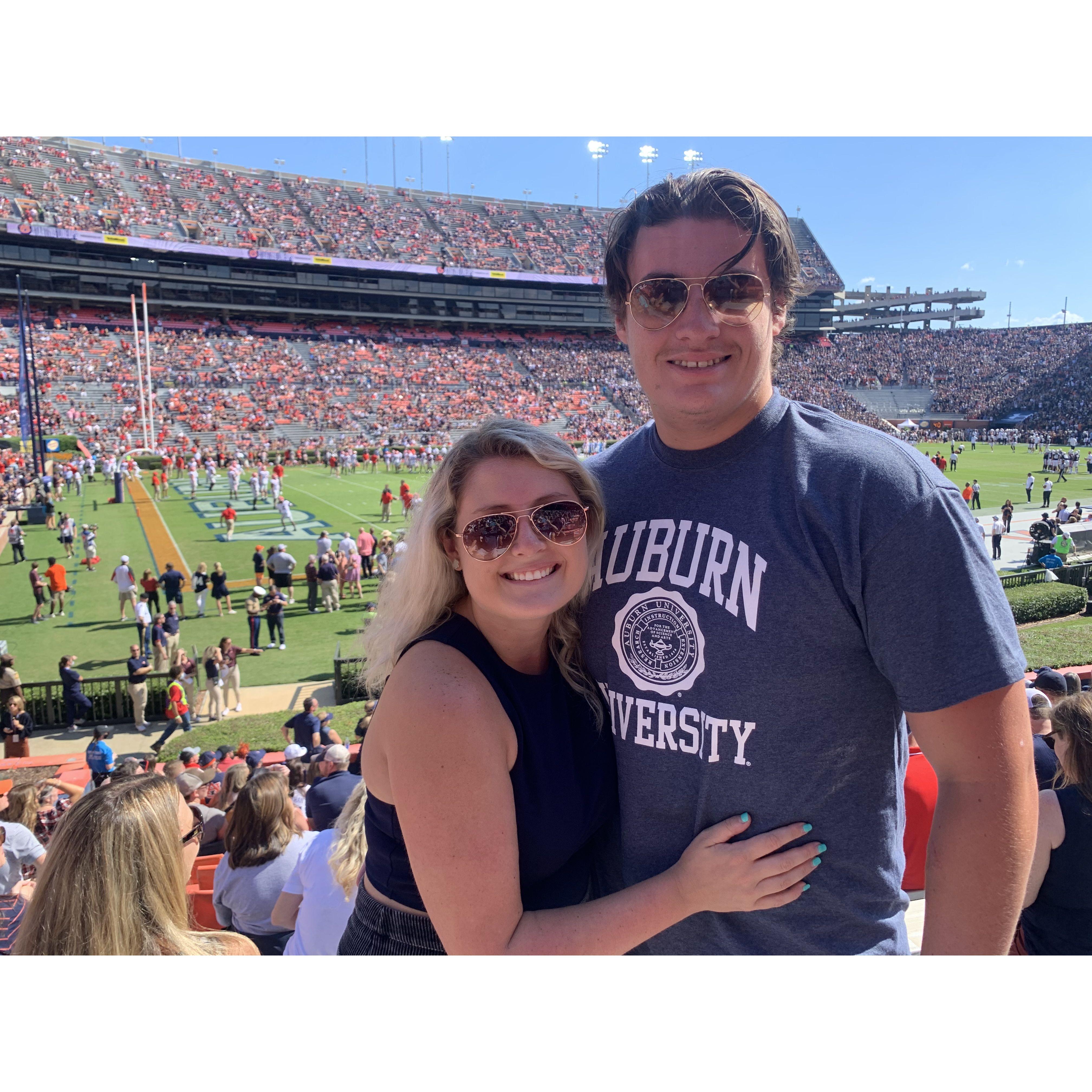 Our first Auburn football game!