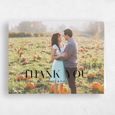 Black Wedding Thank You - Philippa Photo