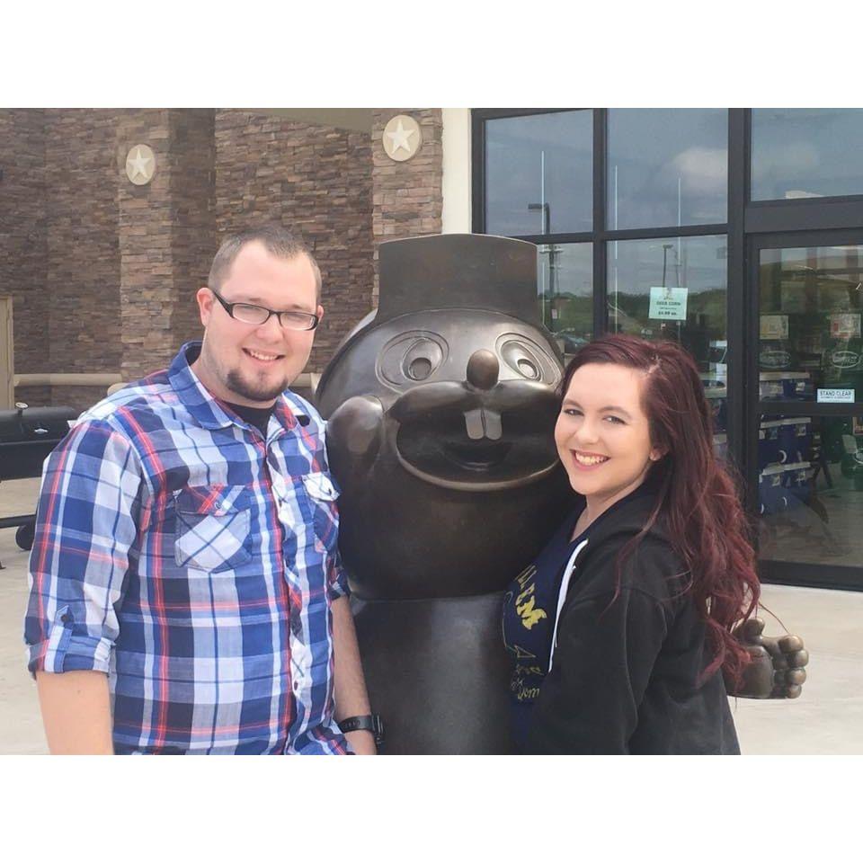 Our first time at Buc-ee's together.