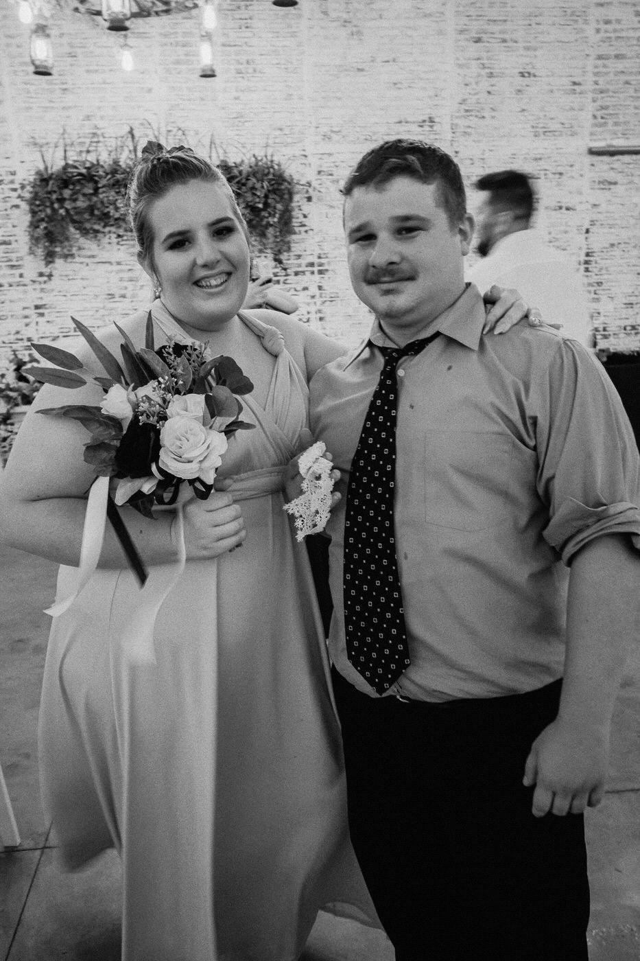 When we caught the bouquet and garter!!
