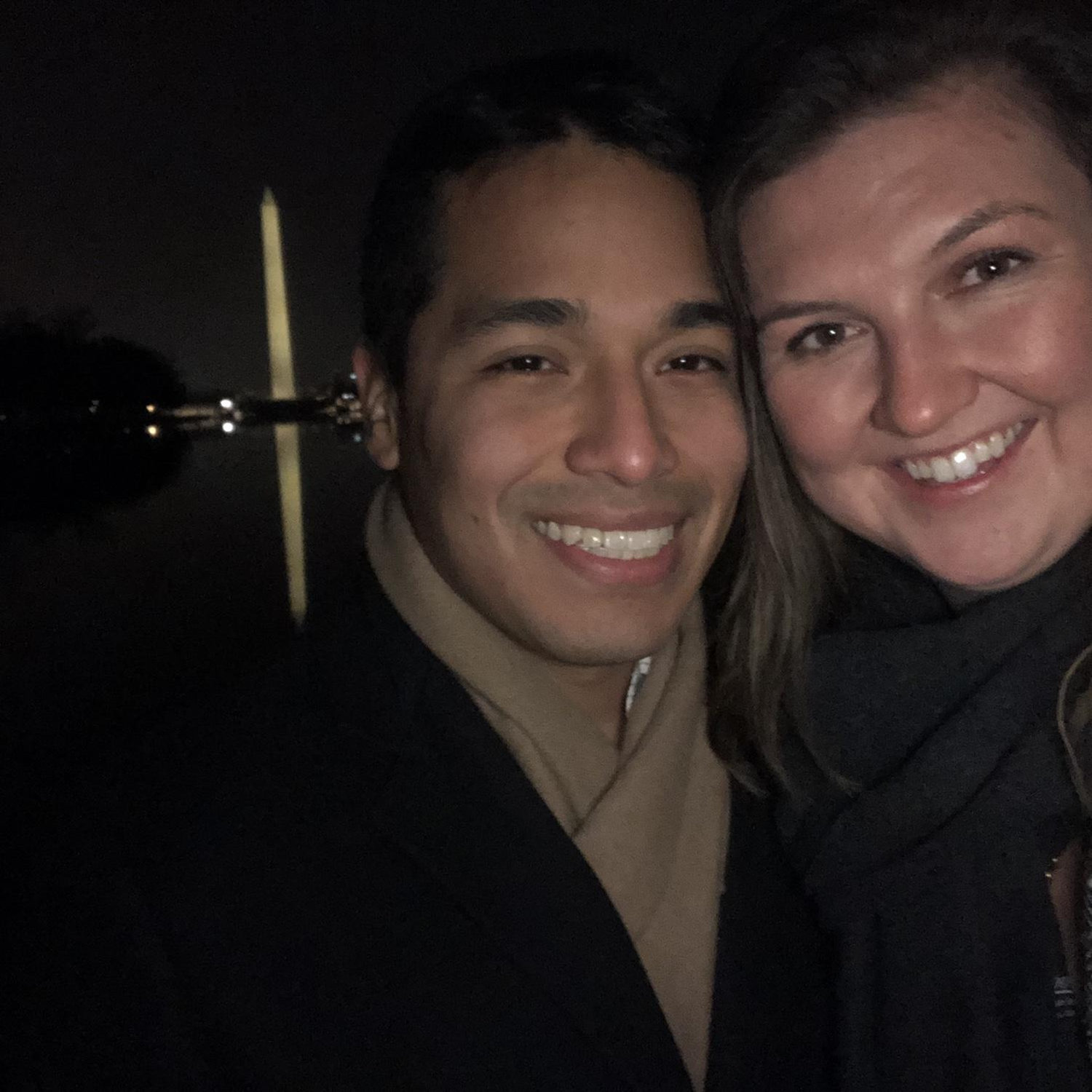 Celebrating our first Christmas together in DC!