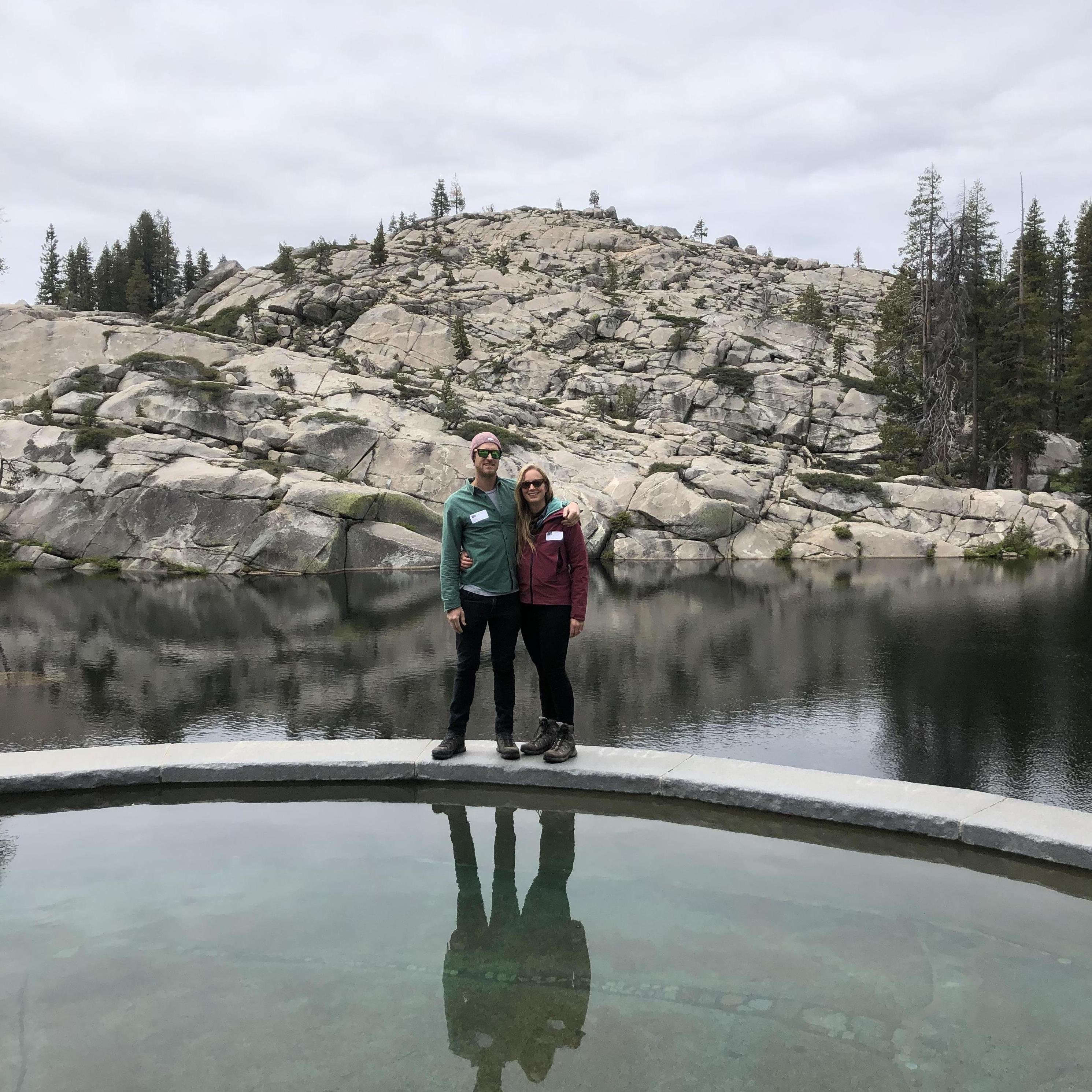The Lake and Hot Tub at the Hide Out