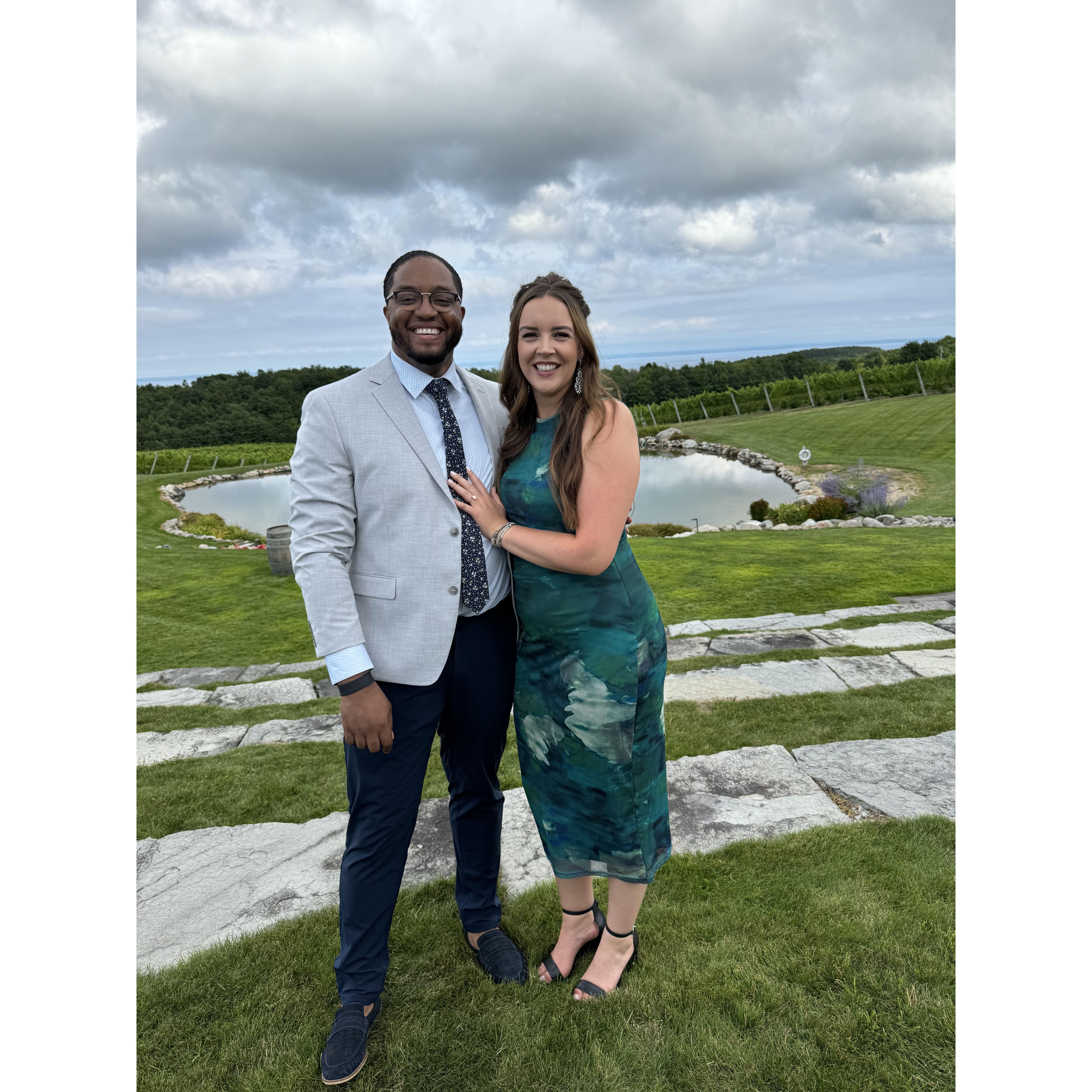 Another wedding date night, Betsy's brother got married in Michigan - August 2024