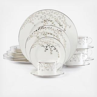 Gardner Street Platinum 20-Piece Dinnerware Set, Service for 4