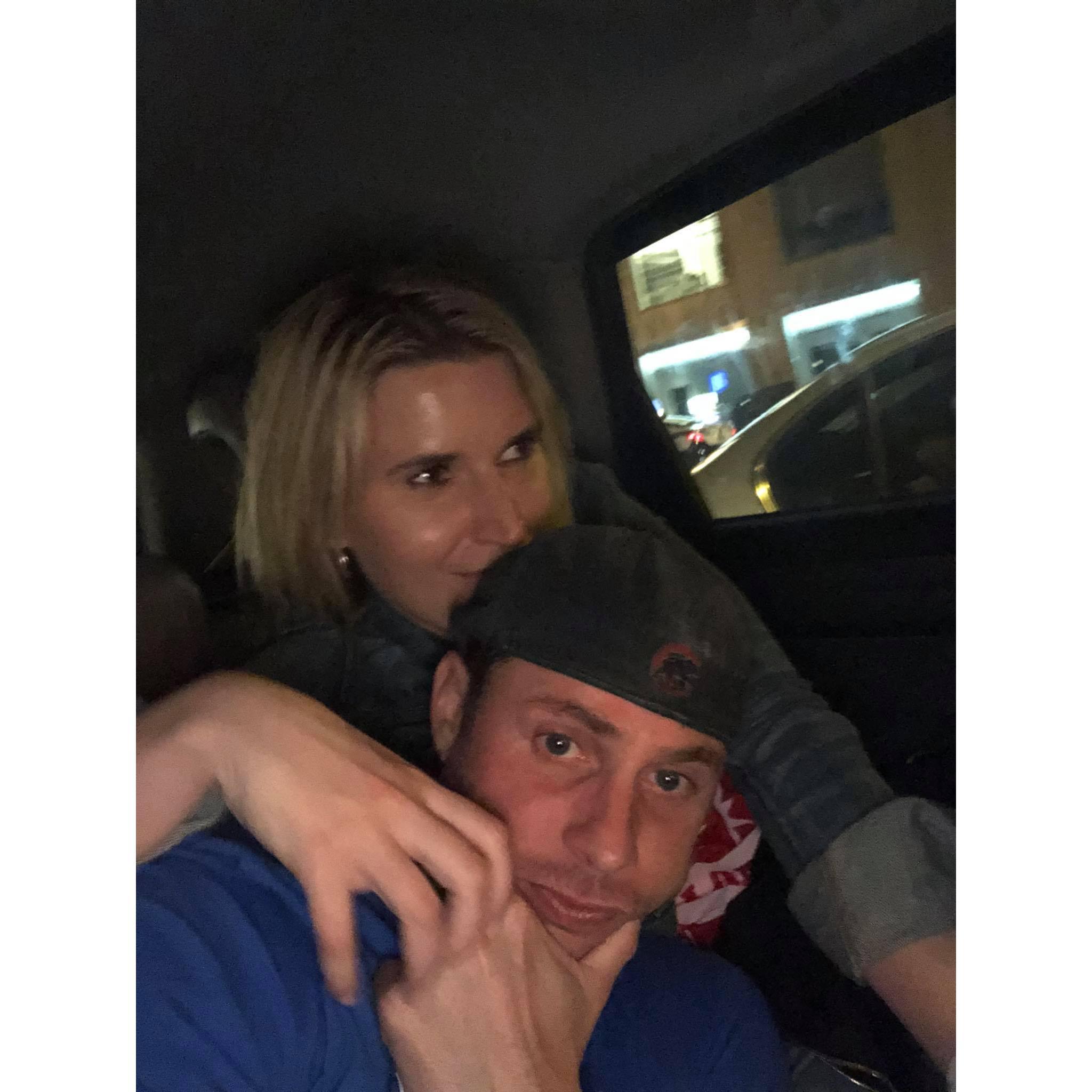 Just being goofy!