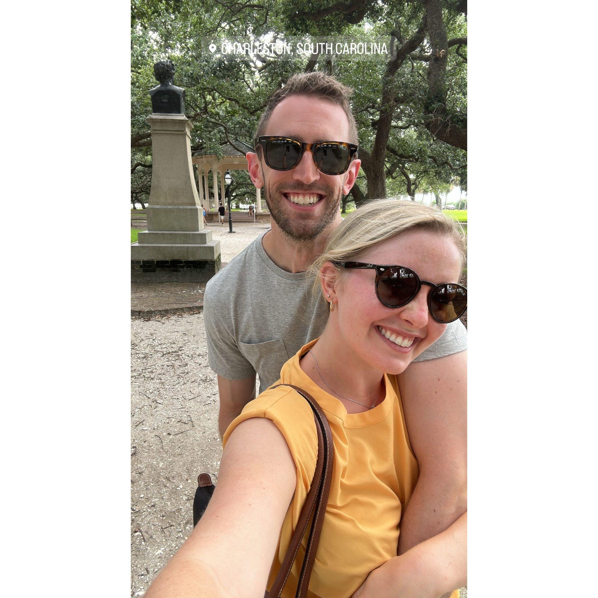Our fifth trip to Charleston.. and the one where we said yes to our venue!